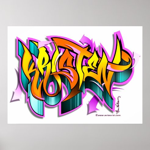 Graffiti Name Posters & Prints | Zazzle UK