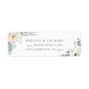 Kristen White Wedding Return Address Label