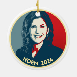 KRISTI NOEM 2024 CERAMIC TREE DECORATION