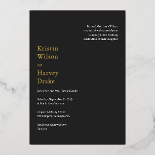 Kristin Charcoal Modern Wedding