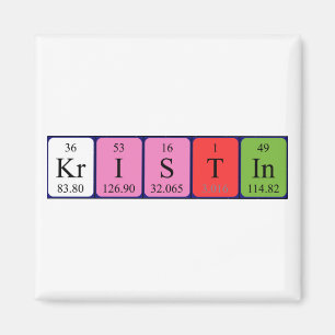 Kristin periodic table name magnet