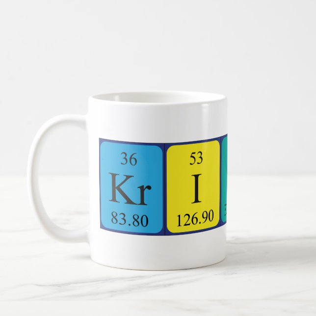 Kristin periodic table name mug (Left)
