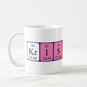 Kristinn periodic table name mug