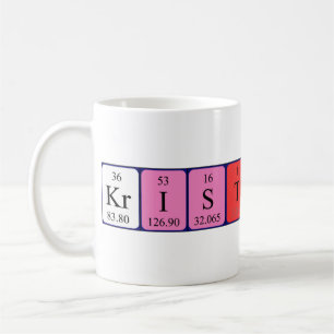 Kristoffer periodic table name mug