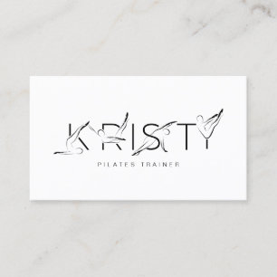 KRISTY Name Pilates Instructor  Business Card