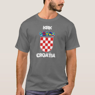Krk, Croatia with coat of arms T-Shirt