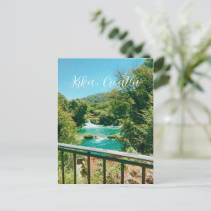 Krka, Croatia Waterfall Travel Souvenir Holiday Postcard