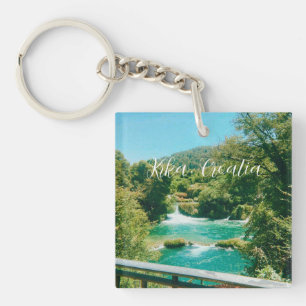 Krka, Croatia Waterfall Travel Souvenir Key Ring