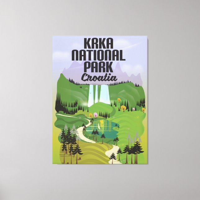 Krka National Park Croatia Canvas Print (Front)