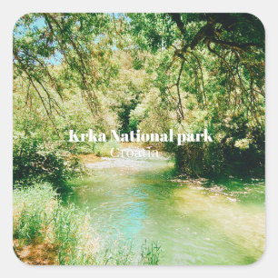 Krka National Park, Croatia Square Sticker