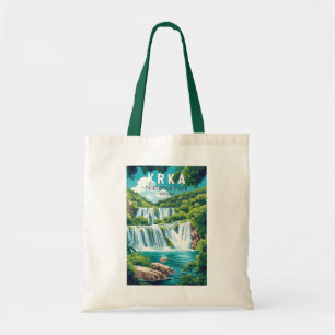 Krka National Park Croatia Travel Art Vintage Tote Bag