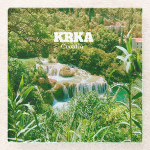 Krka National Park Glass Coaster