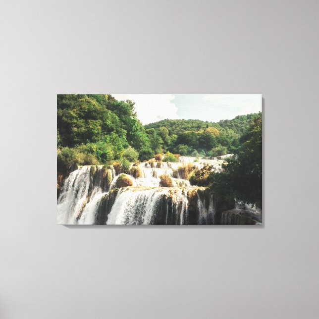 Krka National Park - waterfall Skradinski buk Canvas Print (Front)