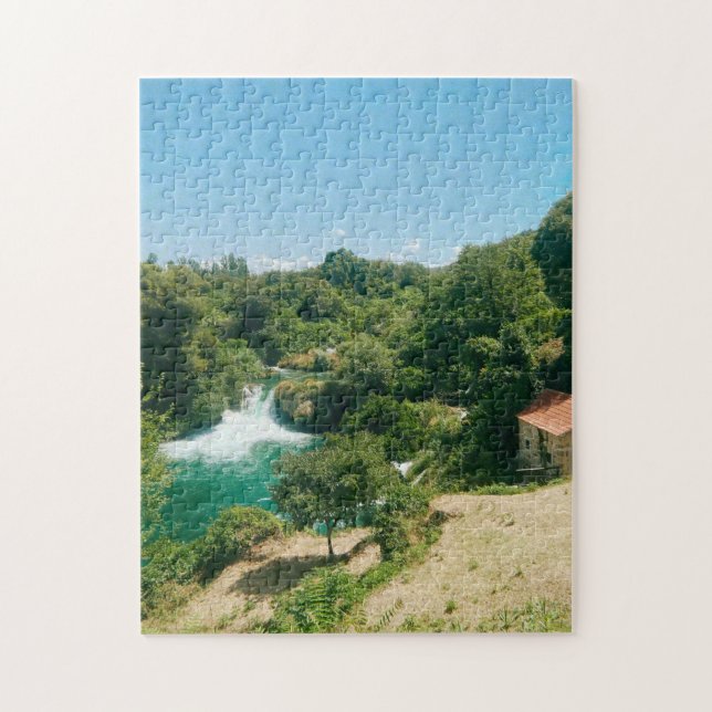 Krka Waterfalls -Krka National Park - Croatia Jigsaw Puzzle (Vertical)
