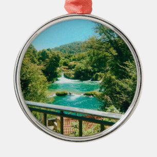 Krka Waterfalls -Krka National Park - Croatia Metal Tree Decoration