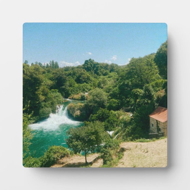 Krka Waterfalls -Krka National Park - Croatia Plaque (Front)