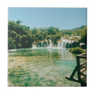 Krka Waterfalls -Krka National Park - Croatia Tile