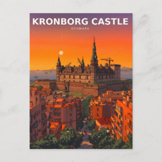 Kronborg Castle Denmark Hamlet Fortress Postcard