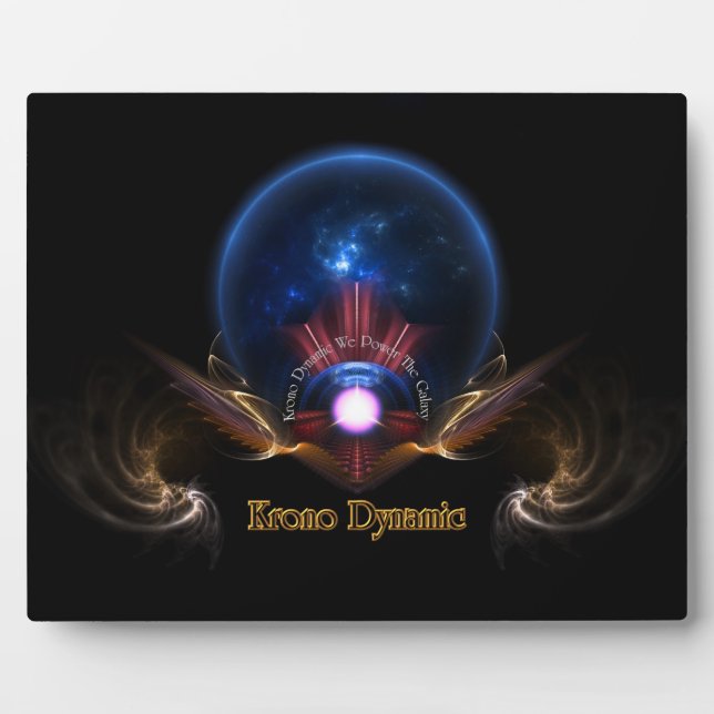 Krono Dynamic Fractal Art Hinged Photo Plaque (Front)
