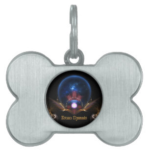 Krono Dynamic Fractal Art Pet Tag