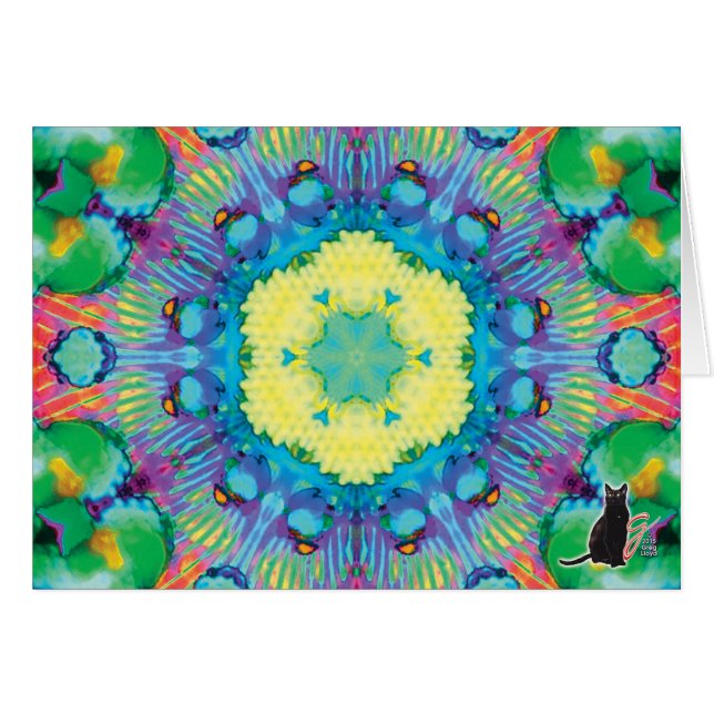 Kronos Kaleidoscope Greeting Card (Front Horizontal)