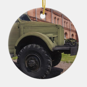 Kronverksky Island, Artillery Museum, truck Ceramic Tree Decoration