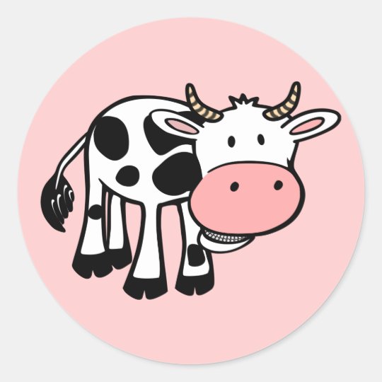 Krowa Cute Baby Cow Farm Animals Cartoon Happy Lig Classic Round Sticker Zazzle Co Uk Krowa Cute Baby Cow Farm Animals Cartoon Happy Lig Classic Round Sticker Zazzle Co Uk