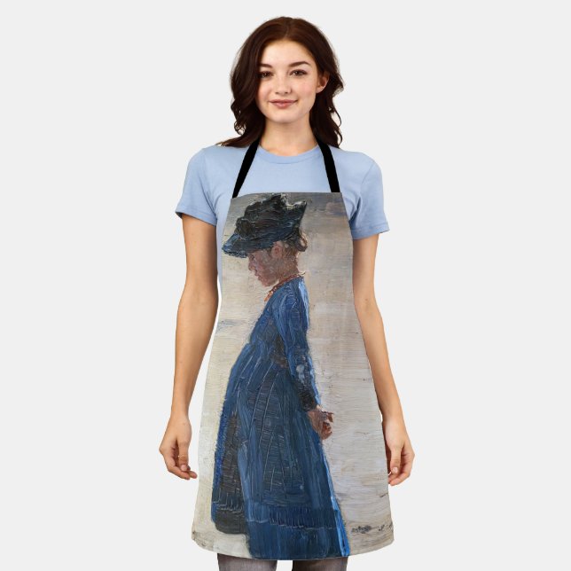 Kroyer - Little Girl standing on Skagen Beach Apron (Worn)