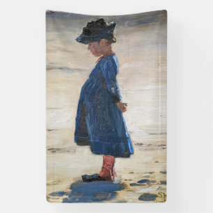Kroyer - Little Girl standing on Skagen Beach Banner