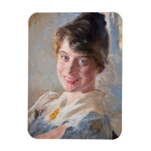 Kroyer - Portrait of the Artist’s Wife Marie Magnet