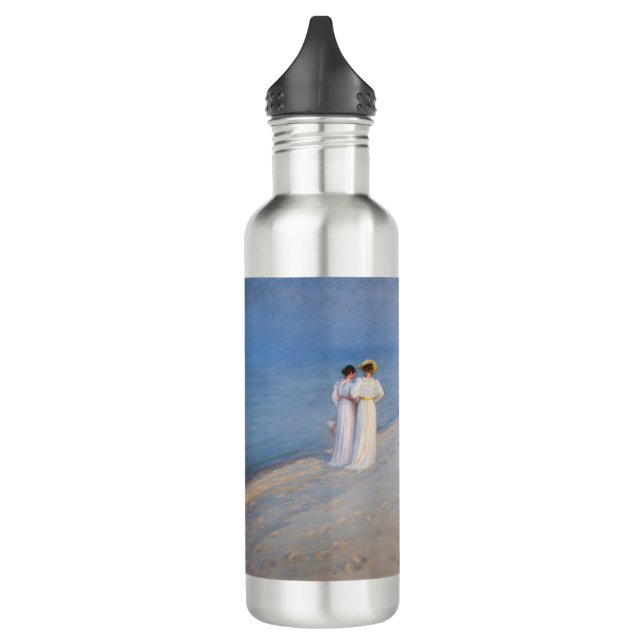 Kroyer - Summer Evening on Skagen Beach 710 Ml Water Bottle (Left)