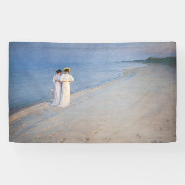 Kroyer - Summer Evening on Skagen Beach Banner (Horizontal)