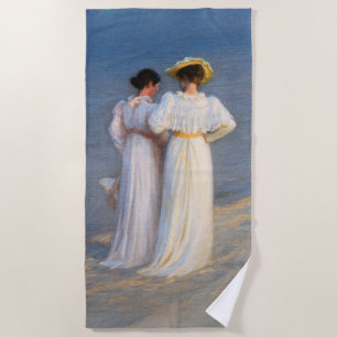 Kroyer - Summer Evening on Skagen Beach Closeup Beach Towel