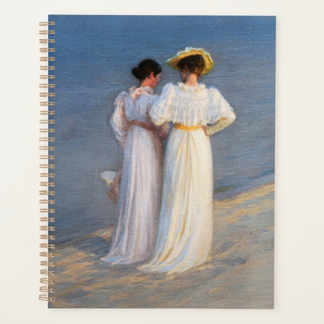 Kroyer - Summer Evening on Skagen Beach Closeup Planner (Front)
