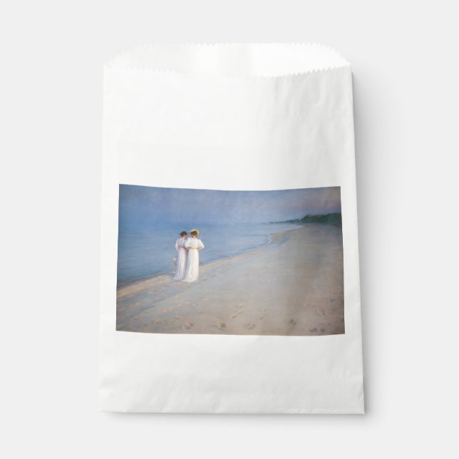 Kroyer - Summer Evening on Skagen Beach Favour Bags (Front)