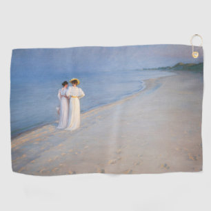 Kroyer - Summer Evening on Skagen Beach Golf Towel