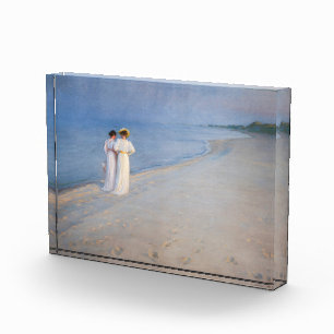 Kroyer - Summer Evening on Skagen Beach Photo Block