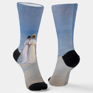 Kroyer - Summer Evening on Skagen Beach Socks