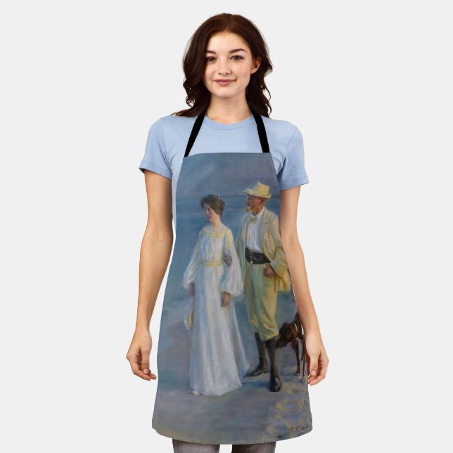 Kroyer - The Artist and his Wife on the Beach Apron (Worn)