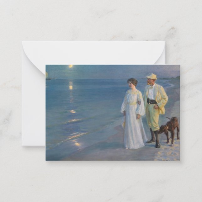 Kroyer - The Artist and his Wife on the Beach Card (Front)