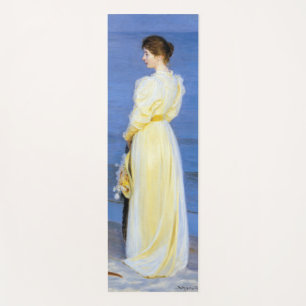 Kroyer - The Artist's Wife and Dog by the Shore Yoga Mat