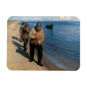 Kroyer - Three Fishermen Pulling a Boat Magnet