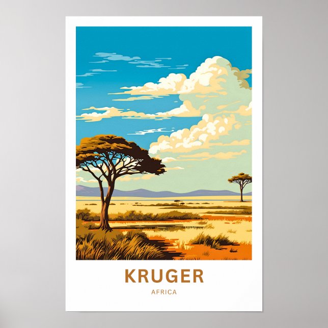 Kruger Africa Travel Print (Front)