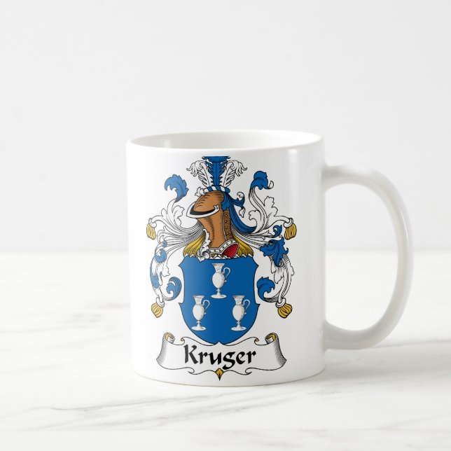 Kruger Family Crest Coffee Mug (Right)