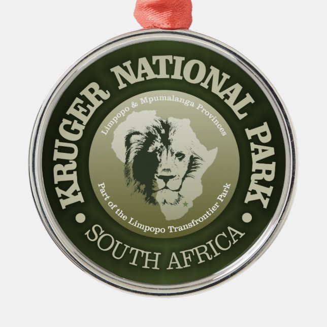 Kruger National Park Metal Tree Decoration (Front)