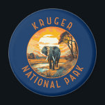 Kruger National Park South Africa Elephant Retro Magnet<br><div class="desc">Kruger vector artwork design. Kruger National Park,  in northeastern South Africa,  is one of Africa’s largest game reserves. Its high density of wild animals includes the Big 5: lions,  leopards,  rhinos,  elephants and buffalos.</div>