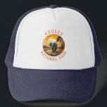 Kruger National Park South Africa Elephant Retro Trucker Hat<br><div class="desc">Kruger vector artwork design. Kruger National Park,  in northeastern South Africa,  is one of Africa’s largest game reserves. Its high density of wild animals includes the Big 5: lions,  leopards,  rhinos,  elephants and buffalos.</div>