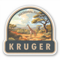 Kruger National Park South Africa Giraffe Vintage