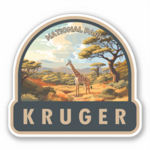 Kruger National Park South Africa Giraffe Vintage
