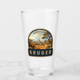 Kruger National Park South Africa Giraffe Vintage Glass